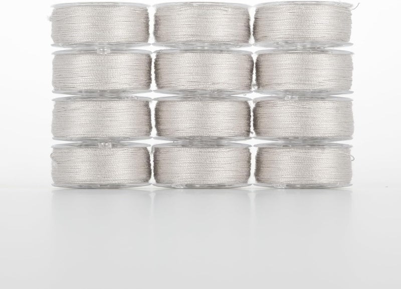 YLI Threads YLI Cotton Quilting Thread – 50 wt Egyptian Cotton for Piecing & Quilting - Low-lint & Strong - L Style Prewound Bobbins - Tossing - Image 2